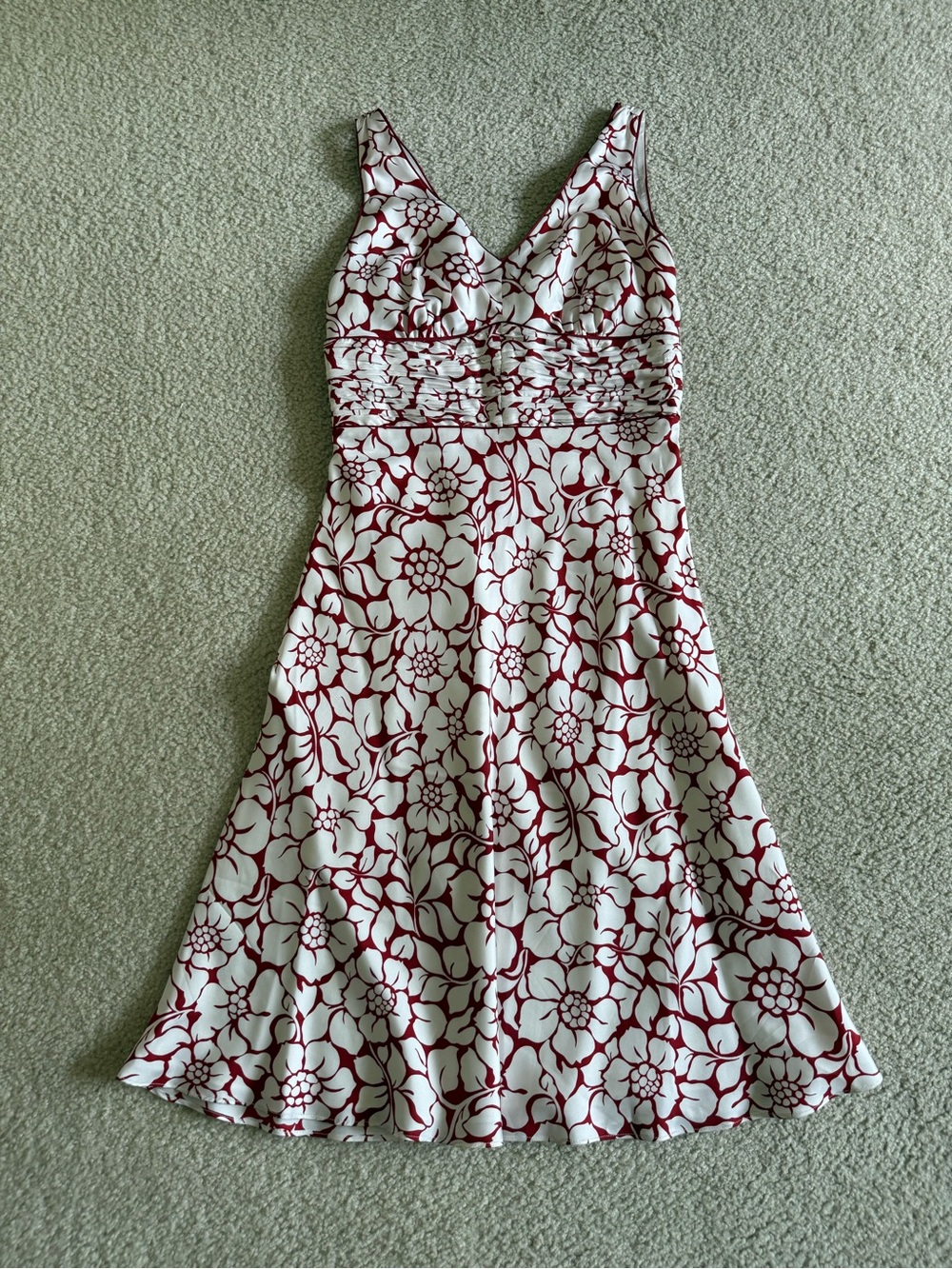 Silk Ann Taylor floral fit and flare dress